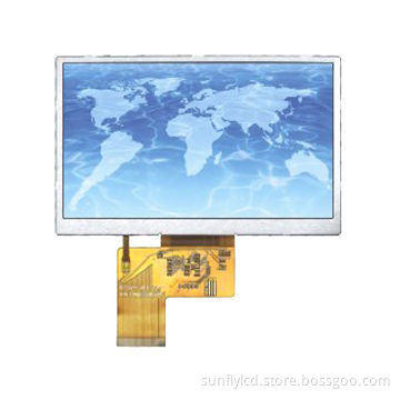 Standard 4.3-inch TFT LCD Display Module with 480 x 272-pixel Resolution, LED Backlight